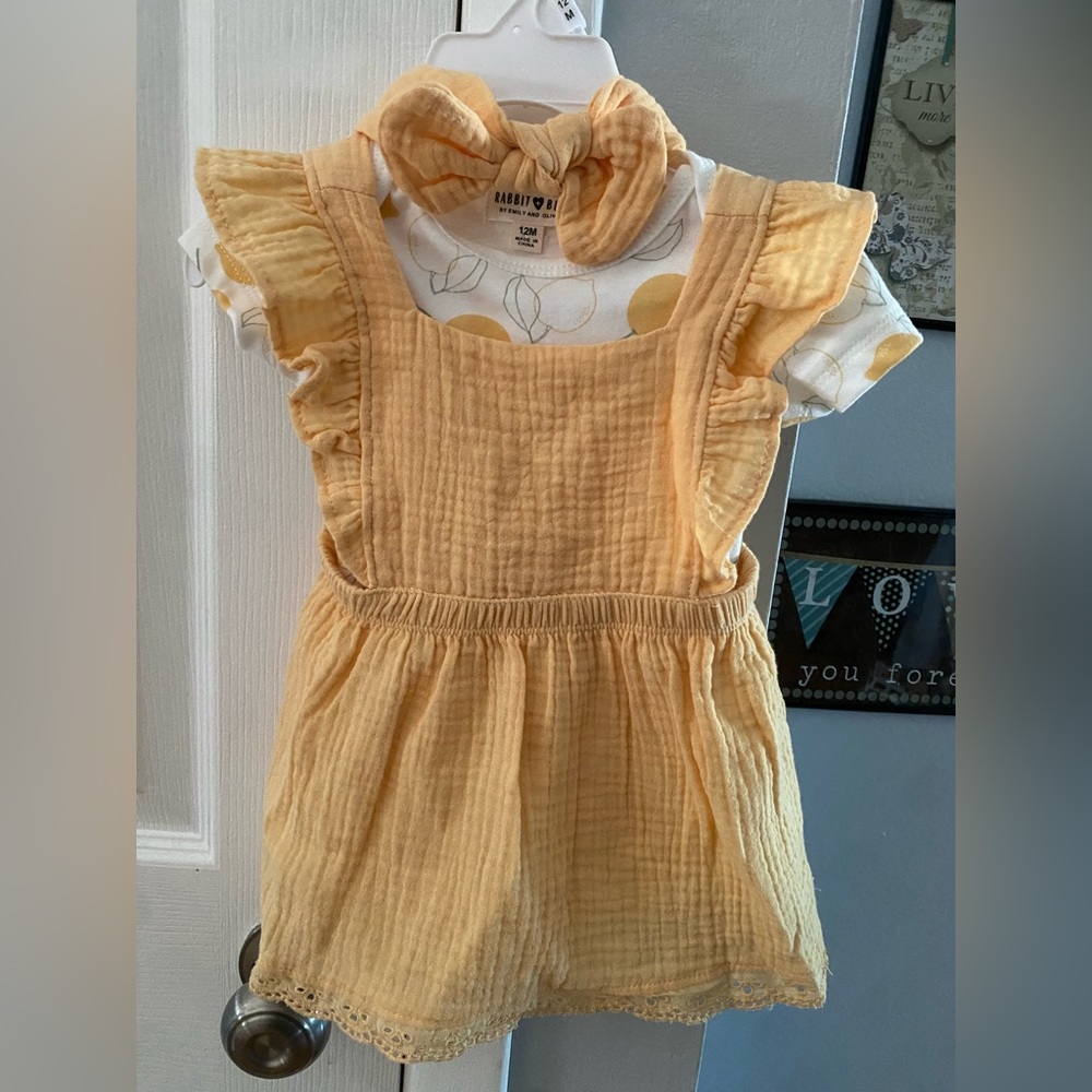 12 month Rabbit Bear by Emily & Oliver Dress